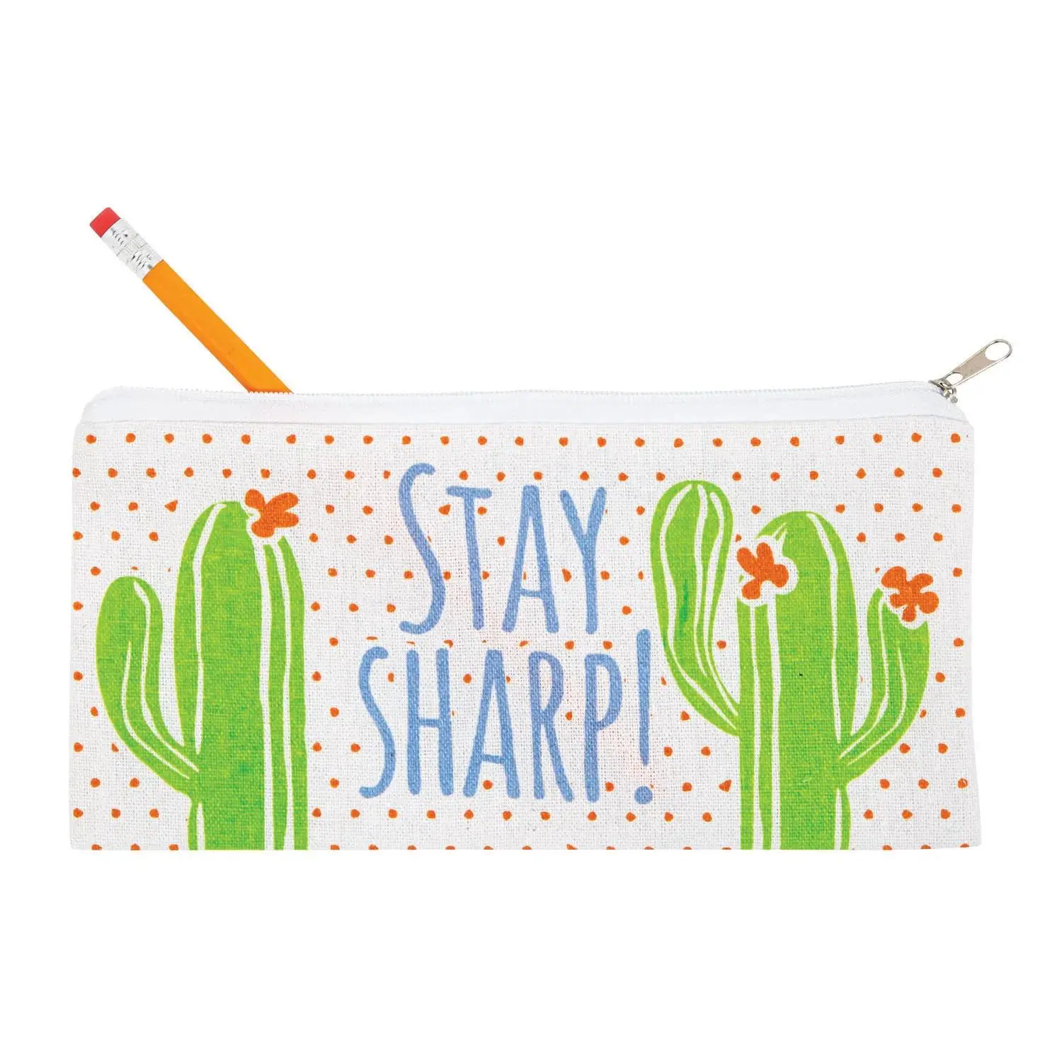 Cactus Canvas Pencil Cases - 12 Pc.