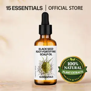 Rosemary Black Seed Hair & Scalp Oil for Frizz Control & Scalp Nourishment – Vegan Hair Oil for Healthy Growth, 1.69 fl oz, Color-Treated
