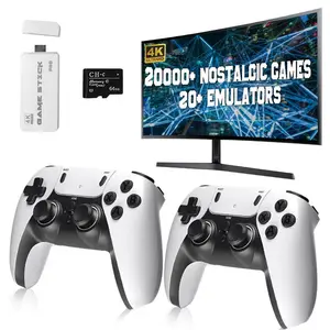 2026-Coolnut 20,000+ Retro Game Stick, Plug and Play Video Games Console 26 Emulators, 4K HDMl Output, Premium Competitive Dual Controllers