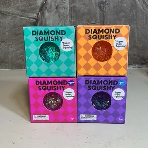 Diamond Squishy Stress Toy, Durable Silicone Portable Tactile Fidget Toy for Anxiety Relief Products and Stress Relief Fidgeting