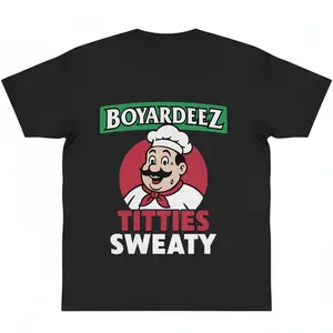 Boyardeez Titties Sweaty T-Shirt Comfort Colors Meme Inappropriate Shirts Embarrassing Funny Graphic Tees Dirty Gag Gifts y2k cotton fashion Streetwear Casual Top Trending
