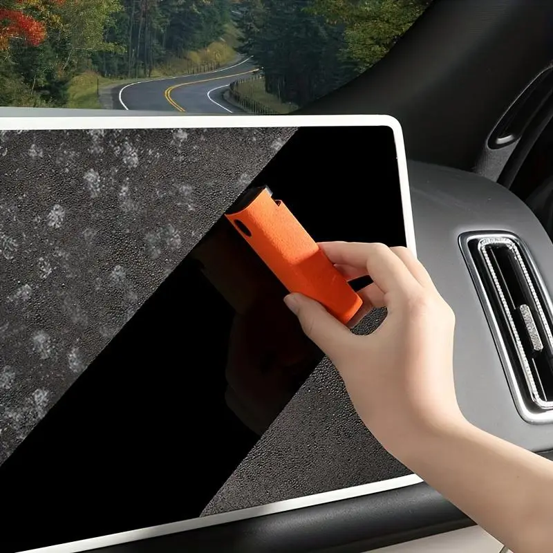3 In 1 Portable Car Interior Mist Cleaner Spray, Convenience Wipe Cleaner, Multifunctional Screen Cleaning Tool for Car Phone Computer Laptop Tablet
