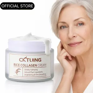 Cktuing Korean Rice Collagen Cream: A lightweight, fast-absorbing formula that hydrates, brightens, and refines pores-all in one step. The perfect gift for your wife or daughter. Moisturizers clear cream