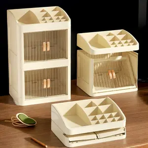 New Crown Folding Storage Box Installation-free Cosmetics Skin Care Product Storage Box Organizer