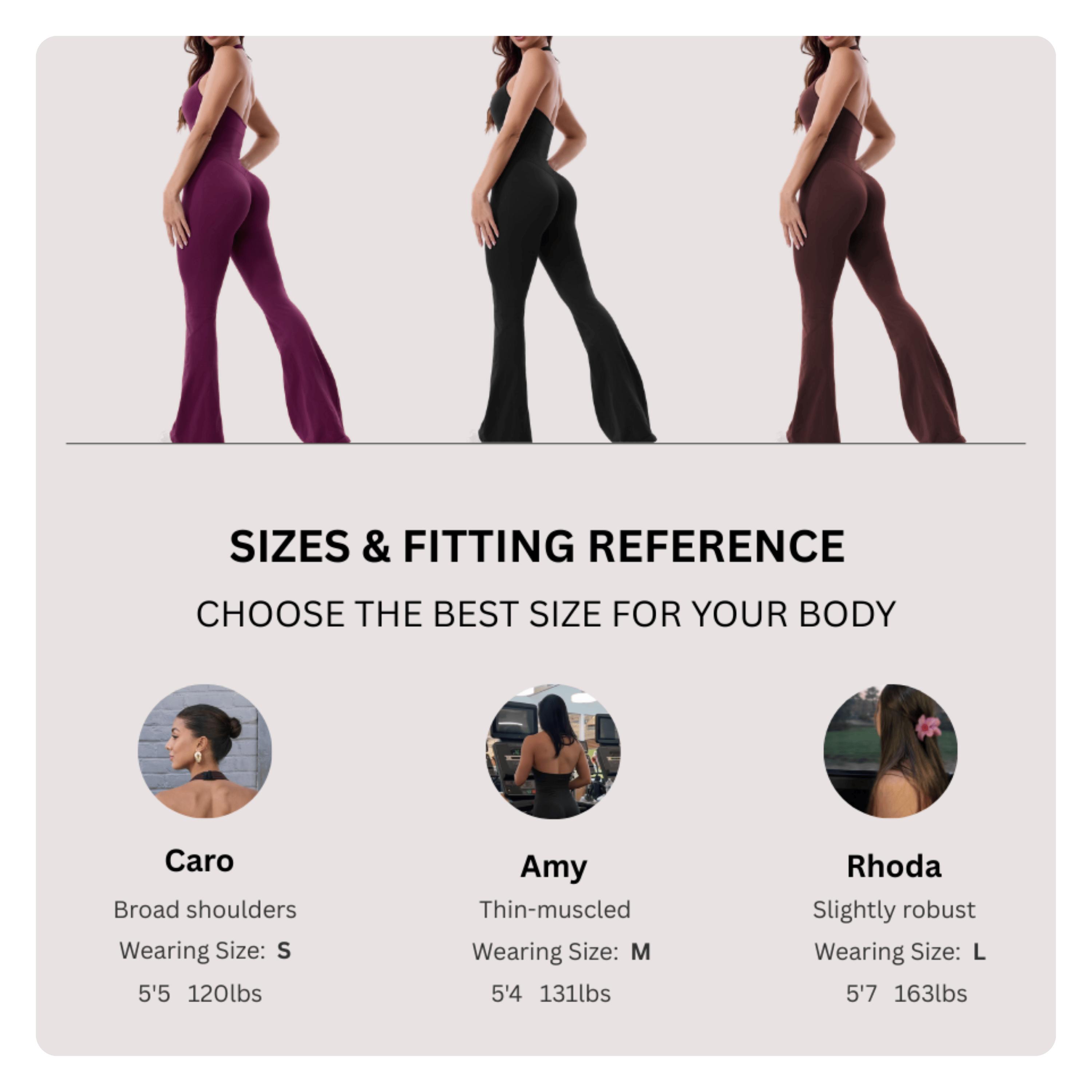 Coral Canton Backless Halter Top Sport Jumpsuit Bodycon Flared Legs