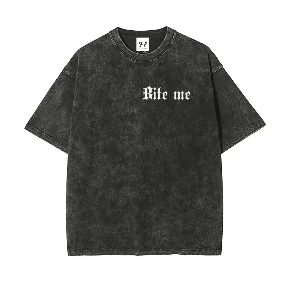 Menswear Round Neck Short-Sleeve Unisex Oversized Washed Batik Cotton T-Shirt, S-5XL, Vintage Retro Casual Streetwear, Super Soft Pre-Shrunk Stretch Graphic Tops Crewneck Tropical