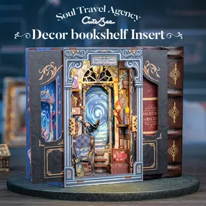 SOUL TRAVEL AGENCY DIY LED Bookcase – Handmade Craft Toy for Adults & Teens | Unique Black Friday Holiday Gift Idea