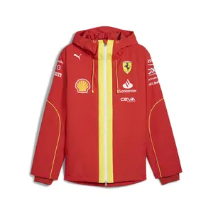 PUMA Mens Scuderia Ferrari Team Pro Jacket Athletic Outerwear Casual Breathable - Red