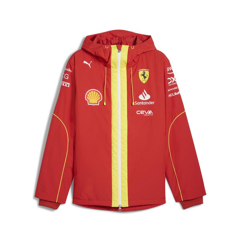 PUMA Mens Scuderia Ferrari Team Pro Jacket Athletic Outerwear Casual Breathable - Red
