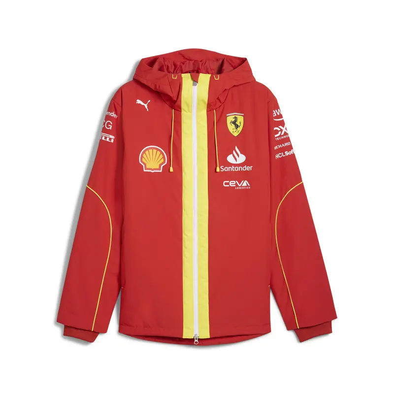 PUMA Mens Scuderia Ferrari Team Pro Jacket Athletic Outerwear Casual Breathable - Red