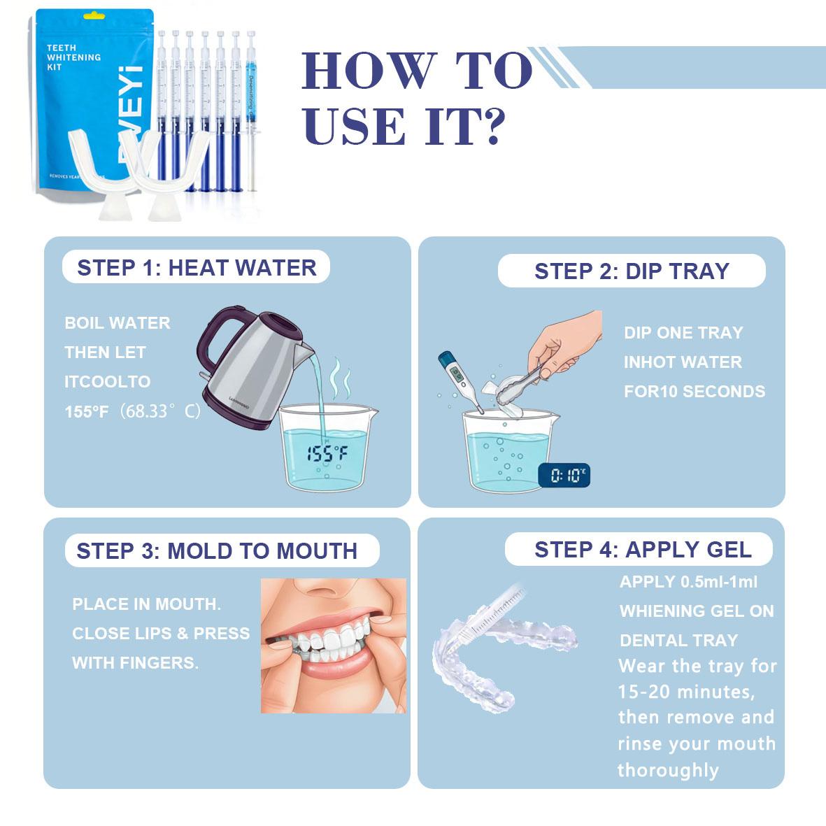 RVEYi At Home Teeth Whitening Kit | 35% Carbamide Peroxide Gel | 6 Whitening Syringes + 1 Desensitizing Gel + 2 Moldable Mouth Trays | Enamel-Safe Stain Removal for Brighter Smile | Sensitive Teeth Friendly | Perfect Gift for Friends & Family RVEYi At Home Teeth Whitening Kit | 35% Carbamide Peroxide Gel | 6 Whitening Syringes + 1 Desensitizing Gel + 2 Moldable Mouth Trays | Enamel-Safe Stain Removal for Brighter Smile | Sensitive Teeth Friendly | Perfect Gift for Friends & Family