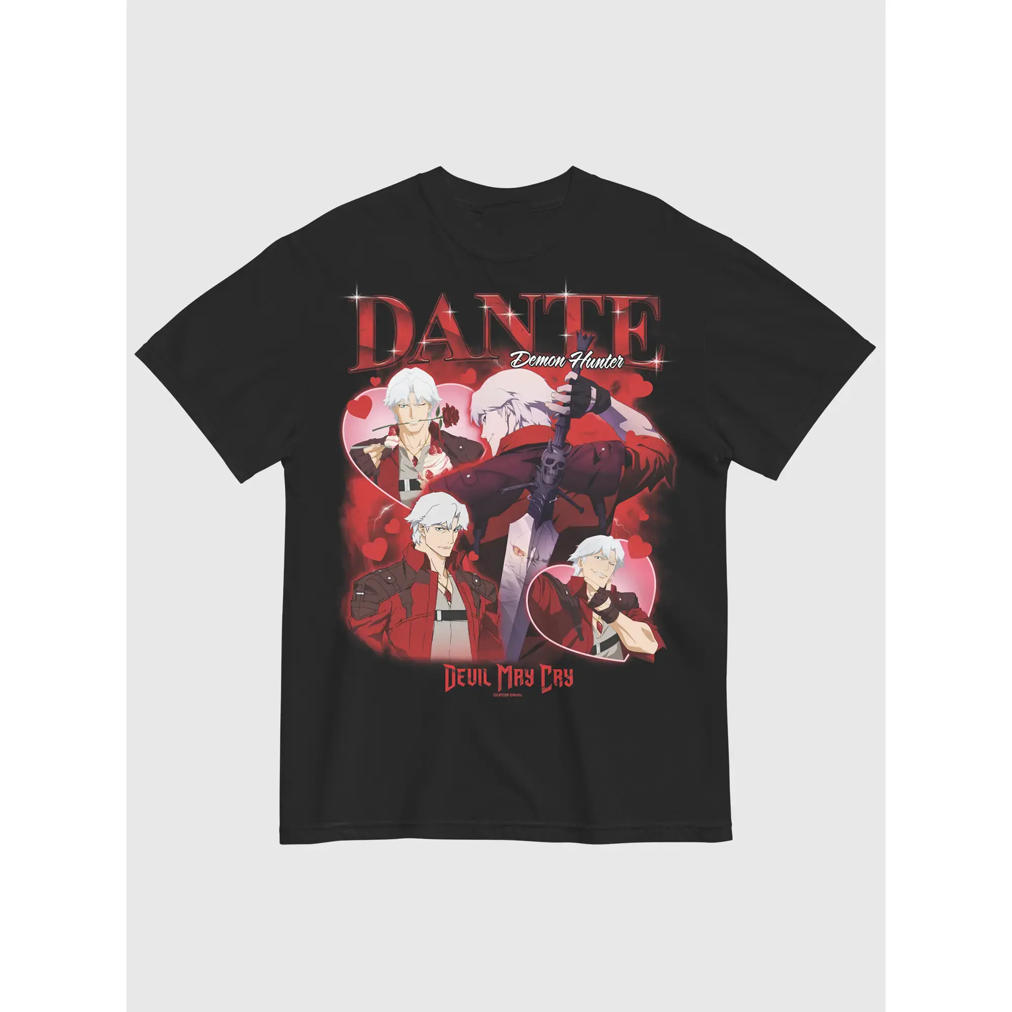 Devil May Cry Dante T-Shirt Unisex Couple T-shirts S 4XL 5XL Kove Clothing Soft Cotton Comfortable Everyday Wear Y2K Streetwear Graphic Tee Devil May Cry, Dante, Vergil, Nero, Lady, Trish Sparda Capcom, Vintage Game Tee, Anime Tshirt Tshirt