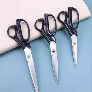 Professional Tailor's Scissors, 3 Counts Stainless Steel Sewing Shears, Ergonomic Design for Fabric & Faux Leather Cutting, Sewing Tool for Home & Tailor Shop, Sewing Supplies