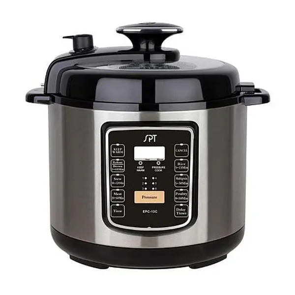 Sunpentown SPT 6.5-Qt Stainless Electric Pressure Cooker w/ Quick Release Button