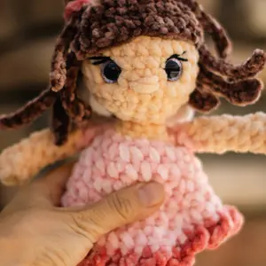 Crocheted Handmade Fairy Doll Plush Stuffed Animal