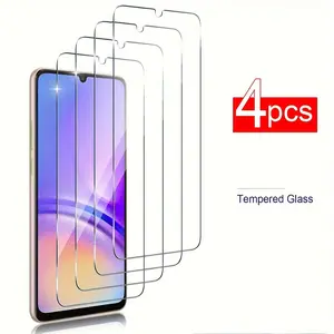Samsung Full HD Tempered Glass Screen Protector, 9h Anti-Shatter, Fingerprint Resistant, Scratch Proof, Easy Installation, Pack of 4