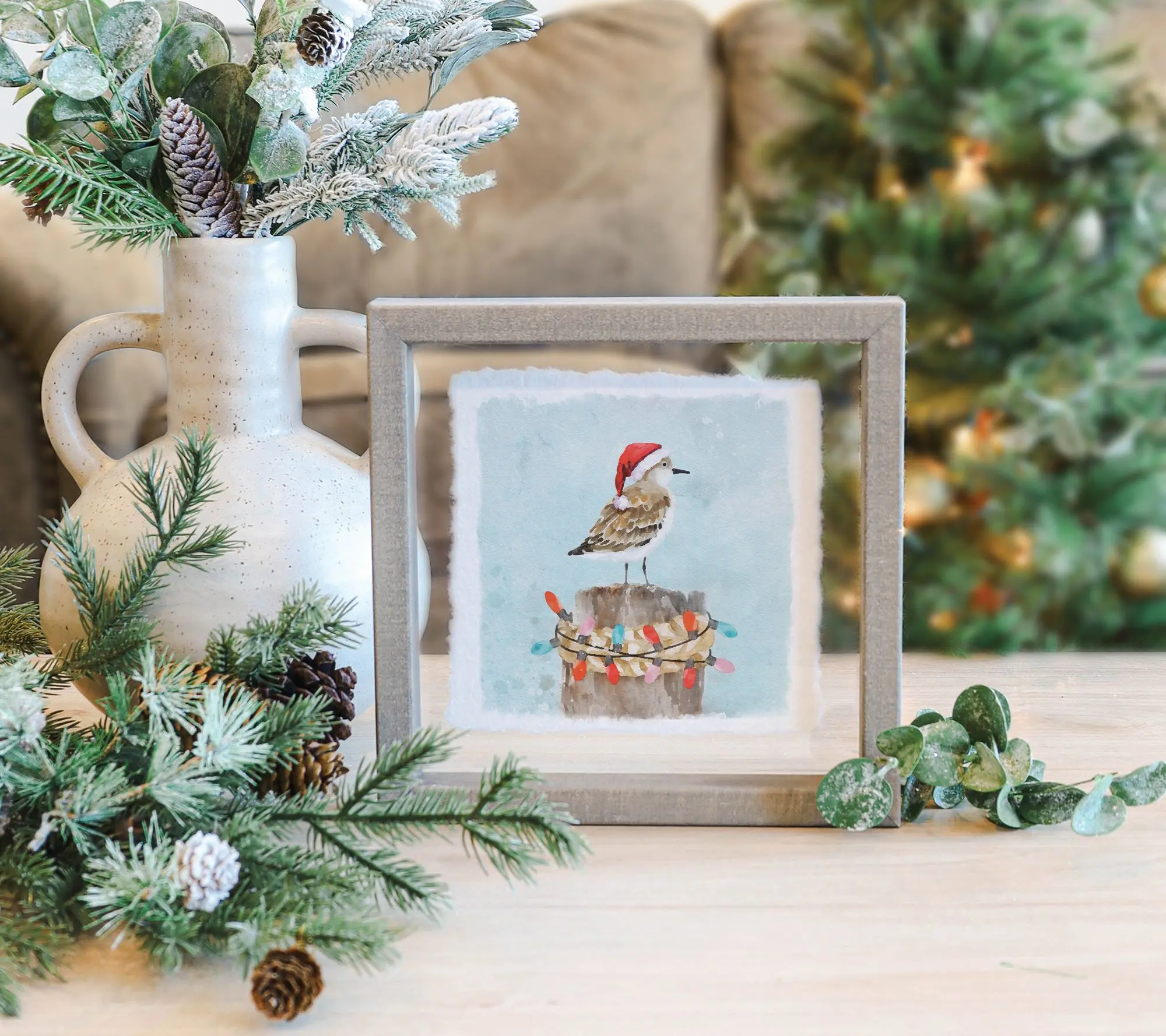 Sincere Surroundings 10" Sandpiper Floating Frame Art Sincere Surroundings 10" Sandpiper Floating Frame Art
