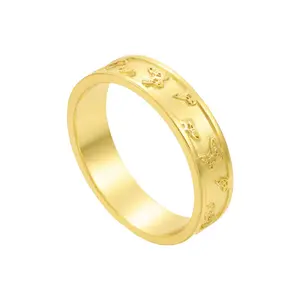 EVRY JEWELS Gold or Silver Plated Women's Hypoallergenic Butterfly Garden Ring