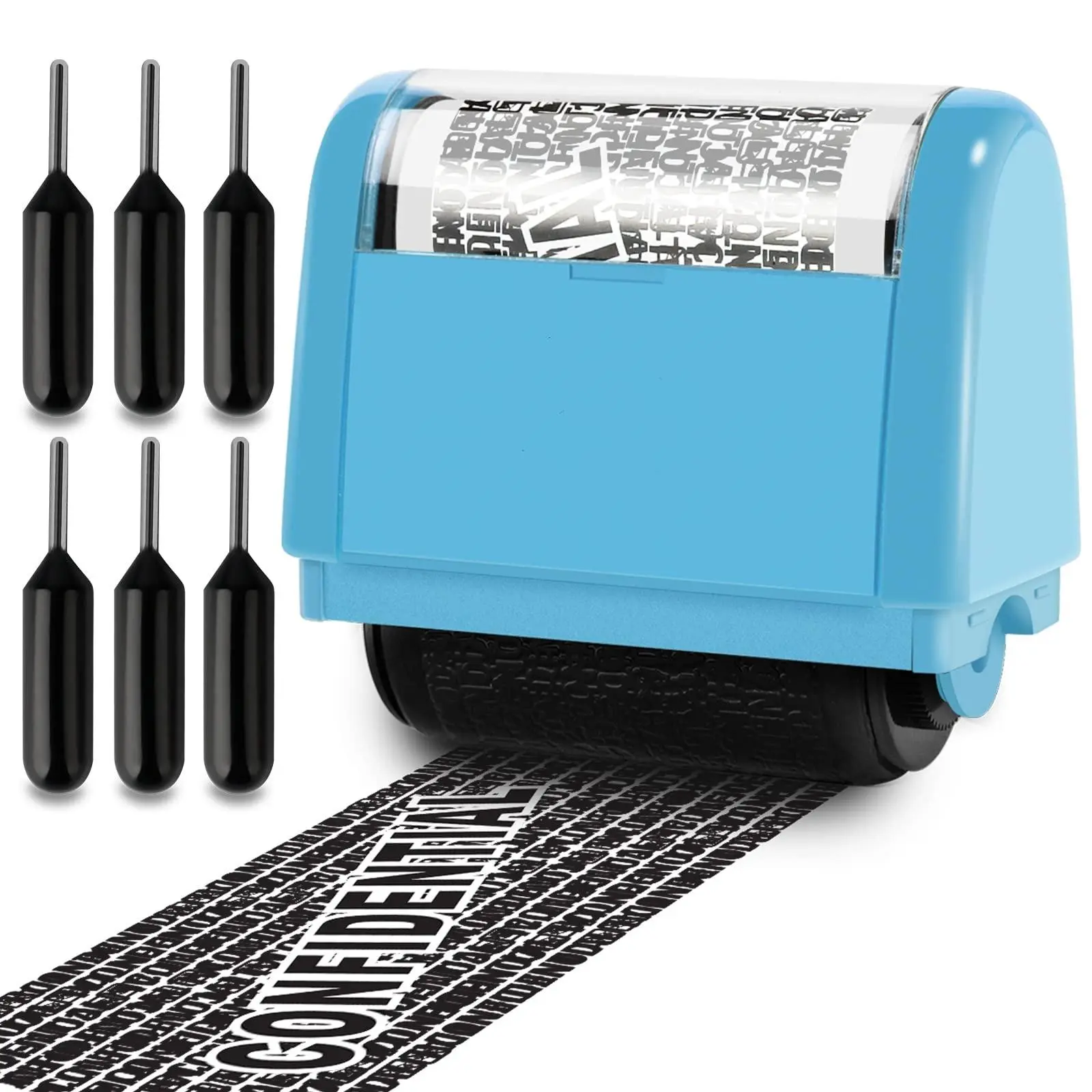 Blue Privacy Roller Stamp
