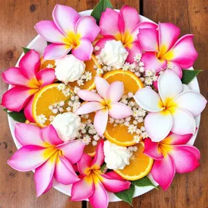 Island Blossom Scented Candle Decor Floral Cozy Creamy