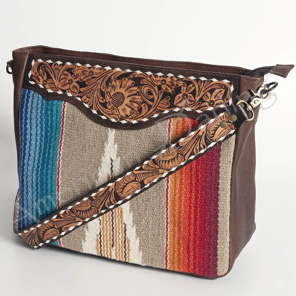 American Darling Crossbody Saddle Blanket Genuine Leather Western Women Bag Handbag Purse | Travel Bags College Casual