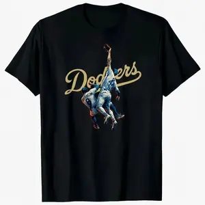 The Catch Dodger T-Shirt, Game 7 LA Baseball Moment Short Sleeve Tee, Champions Fan Gear, Vintage Sports Graphic Gift, Unisex Outfit Full Top Womenswear Streetwear Tshirt Summer CMS