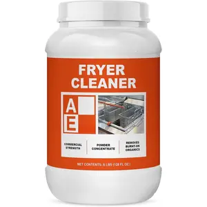 Fryer Cleaner - 8-lbs - Fryer Boil Out - Contains 21 Cleanings - Concentrated  - Commercial Strength - Removes Burnt  Organics - Deep Fryer Cleaner