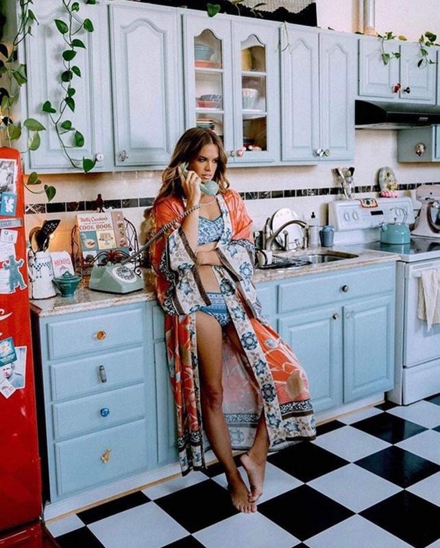 Boho Kimono, Boho Summer Kimono Dress, Bohemian Robe, Women Long Floral Kimono, Boho Cardigan, Bohemian Beach Kimono, Boho Kaftan Maxi Dress