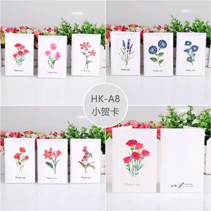 Mini Card Creative Flower Universal Blessing Card Birthday Thank You Card Message Card