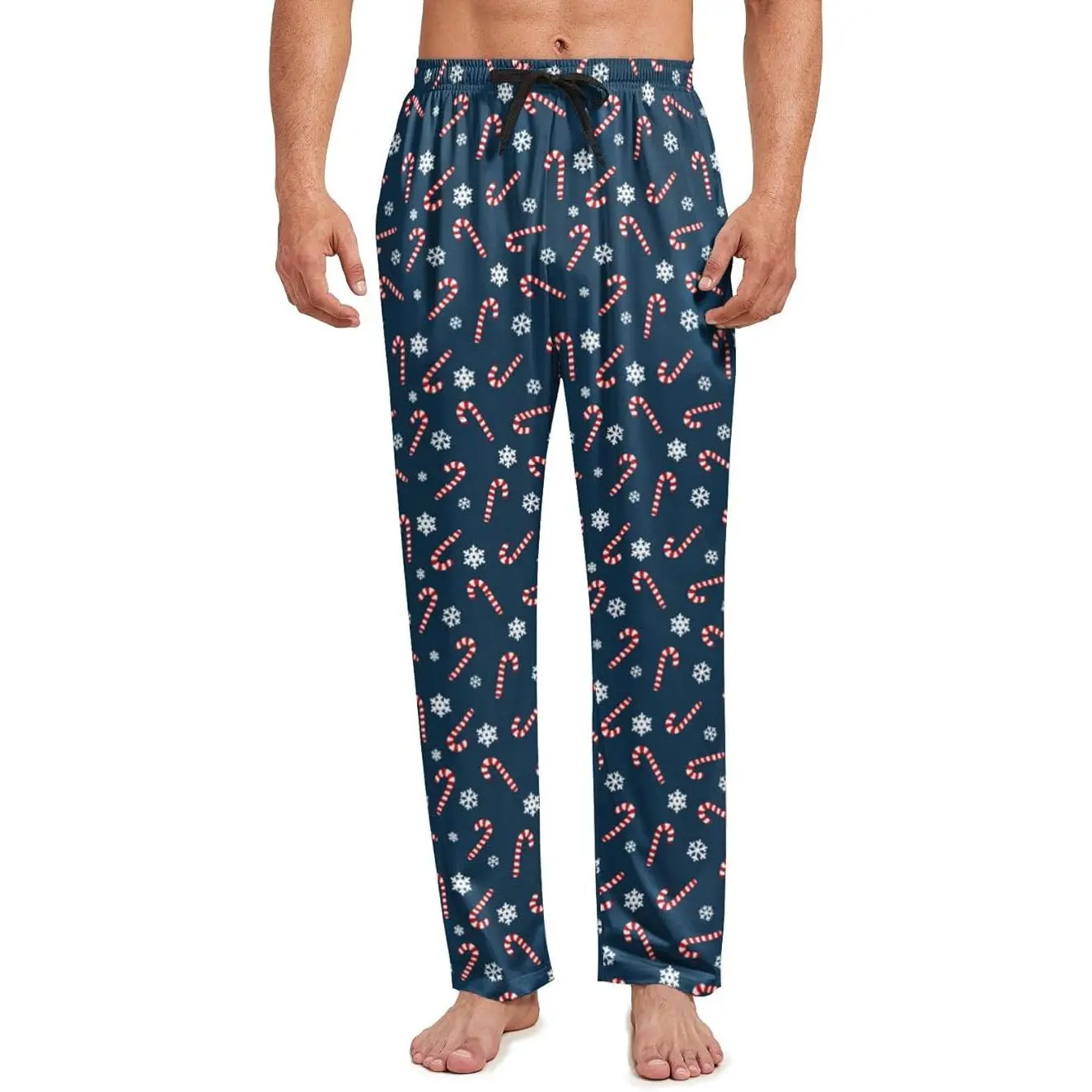 Navy blue snowflakes