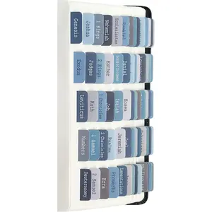 -  Tabs,  Journaling Supplies, Large Print  Book Tabs for Women and Men, 66  Index Tabs Old and  Testament,  Accessories, Include 14 Blank  Study Tabs - Blue