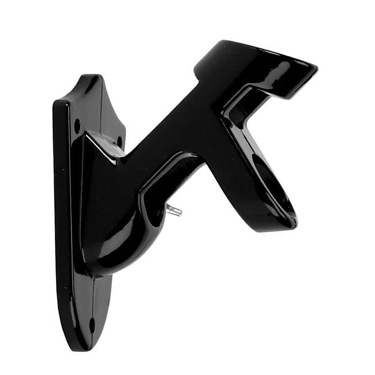 Fixed Position Aluminum Bracket for Flag Pole - Black