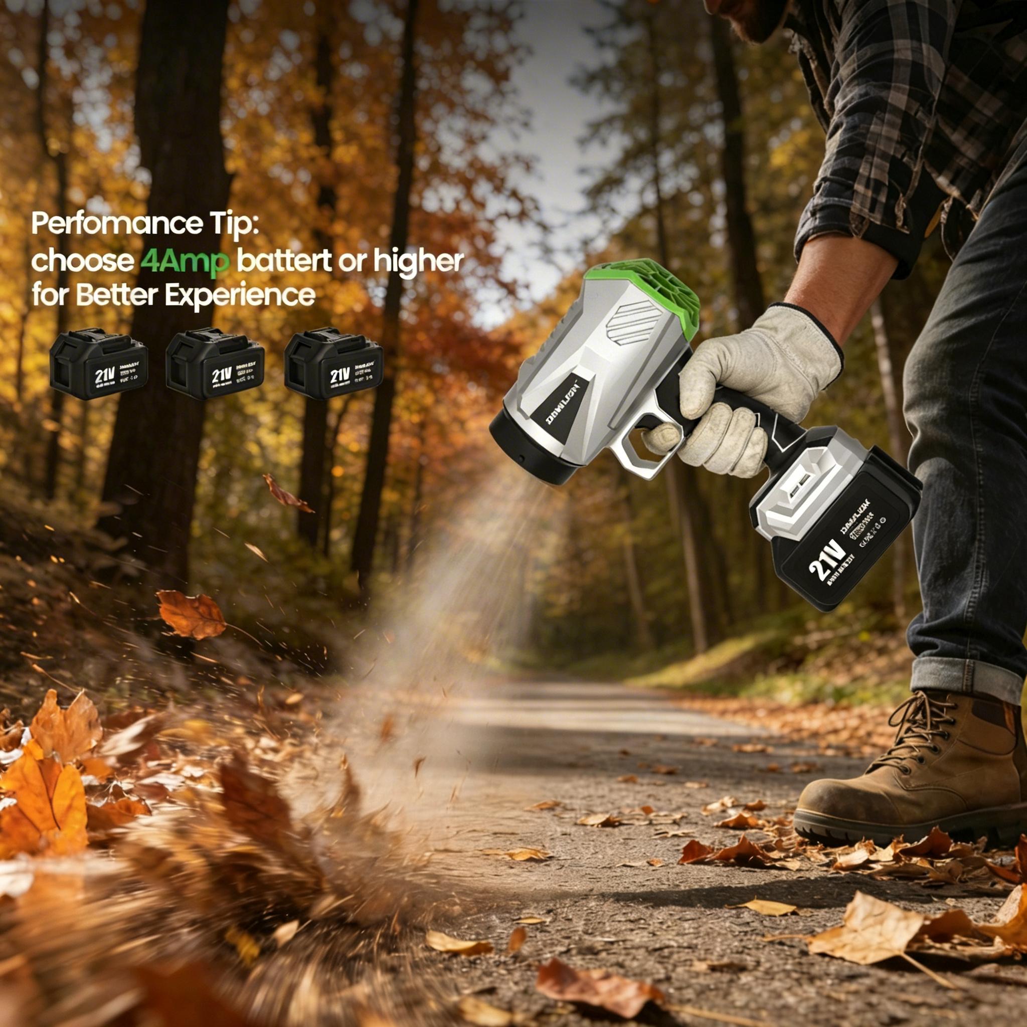 DAWLION Turbo Jet Leaf Blower, Violent Fan,Car Drying After Wash, Handheld Snow Blower,Cordless Turbo Power Air Duster,Good Choice For Gifts,Home Improve,Garden Mainte,Holiday gifts