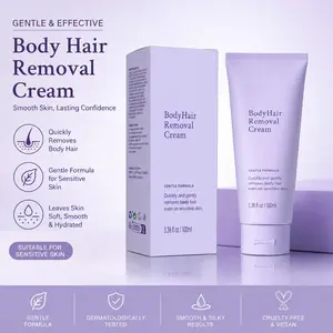2-Pack Body Hair Removal Cream, Full-Body Depilation, Gentle & Effective, Ideal for Smooth Skin, No Alcohol or Aerosol, Perfect for Daily Use
