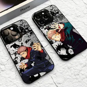 JJK Itadori Yuji Anime Jujutsu Kaisen Exclusive Artistic Phone Cases For iPhone 17 Promax Pro Air 16 Plus 15 14 13 12 11 Multicolor Matte Laser Aurora Shockproof Funda Cover