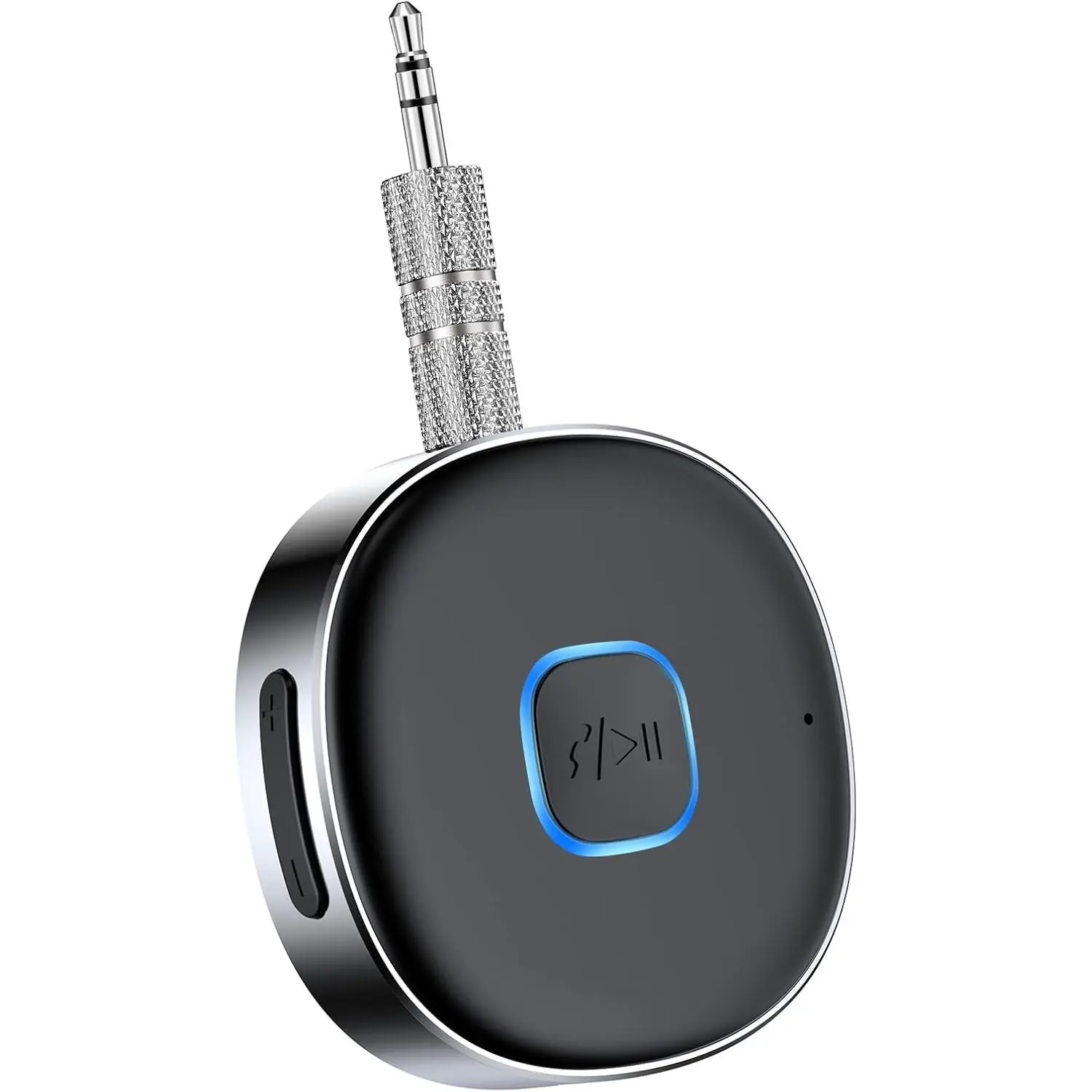 Bluetooth Receiver, Bluetooth Aux Receiver, Portable 3.5mm Aux Car Adapter, Bluetooth 5.0 Wireless Audio Receiver for Car/Home Stereo/Wired Headphones/Speaker, 16H Battery Life