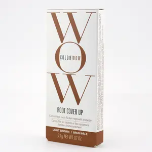 Color Wow Root Cover Up Light Brown 2.1g - Mineral Pigments, Silica, Vitamin E, Water-Resistant, Cruelty-Free & Vegan