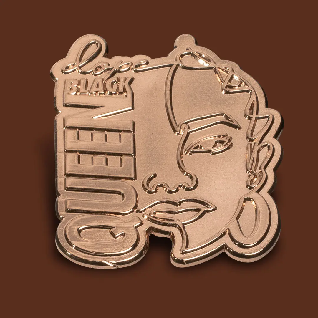 Dope Black Queen Lapel Pin