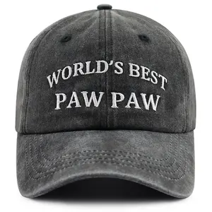 Paw Paw Gifts for Grandpa Dad Men, World's Best Grandpa Hat, Funny Papaw Baseball Cap, Fathers Day Retirement Birthday Gifts for Grandfather Pop Pop