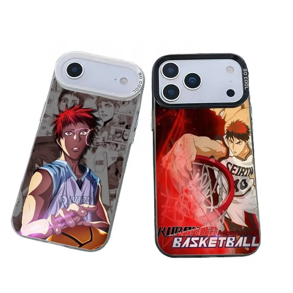 Kuroko No Basket Anime Aomine Daiki Phone Cases For iPhone 17 Promax Pro Air 16 Plus 15 14 13 12 11 Plating Black Shockproof Protective Cover