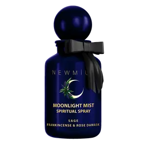 Moonlight Mist Spiritual Spray: Sage Frankincense & Rose Essential Oils for Sleep Stress Relief & Spiritual Cleansing Linen & Room Scented Perfume