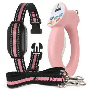 Dog Shock Collar with Smart Training Leash, 1600ft Waterproof Electric Collar, 3 Training Options, Auto Stop Pull, No Pull, Remote Recall, 10-120lbs