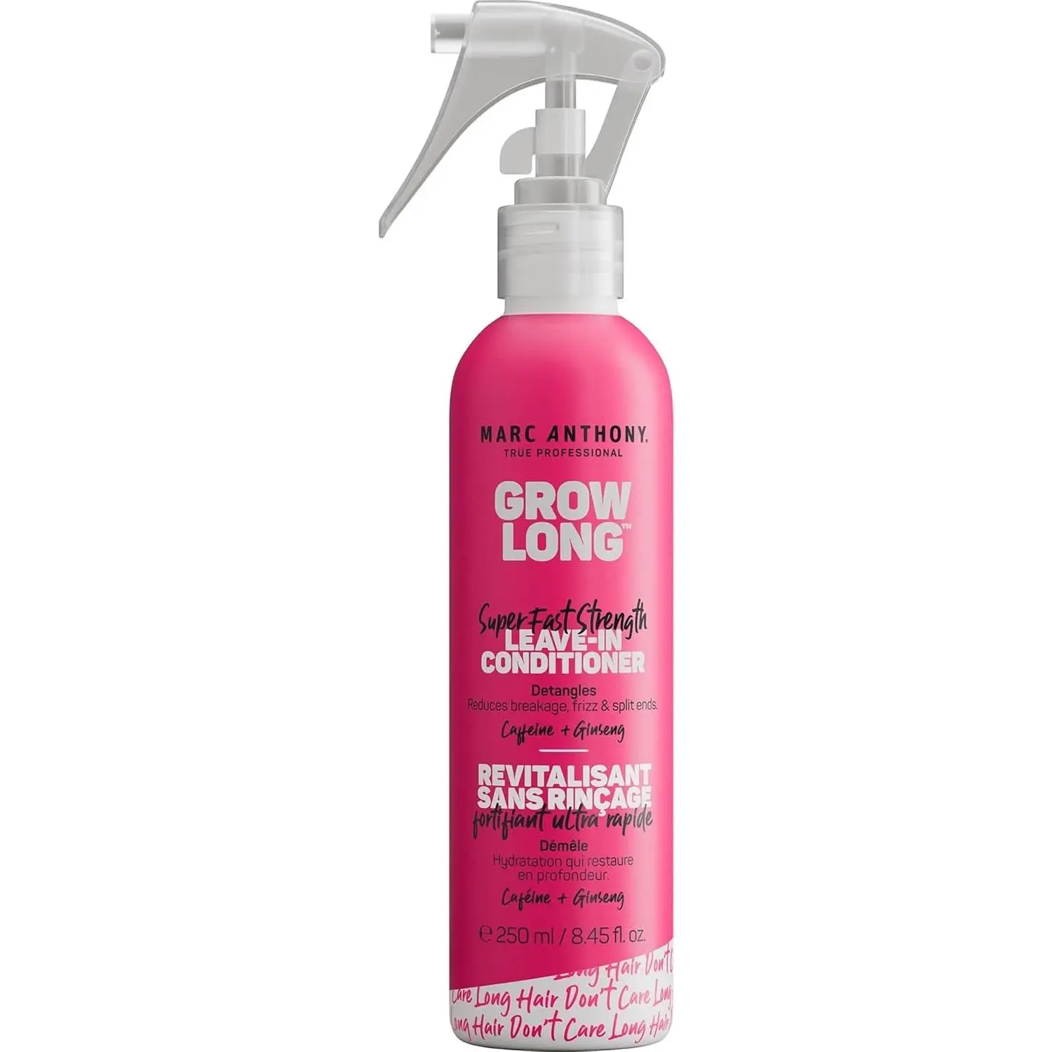 Marc Anthony Grow Long, Detangling Leave-In Hair Conditioner Spray | Anti-Frizz Anti-Breakage Hair Care for Dry Damaged Hair & Split Ends - Biotin, Vitamin E, Caffeine & Ginseng - Sulfate Free