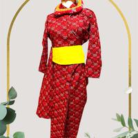 Dhaka Red with Multiple color