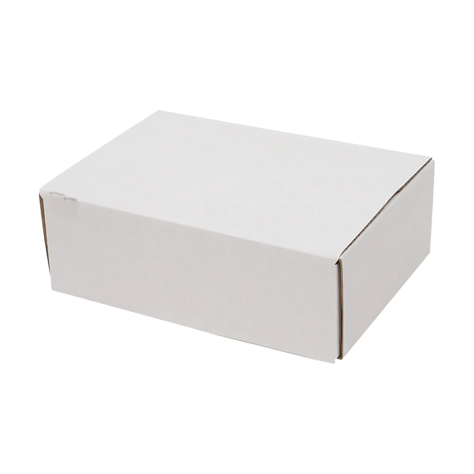 50-Pack Corrugated Shipping Box Set, 6x4x2 Inch White Outside Yellow Inside Lightweight Waterproof Sturdy Cardboard Boxes for Small Business Mailing, Gifting Packaging