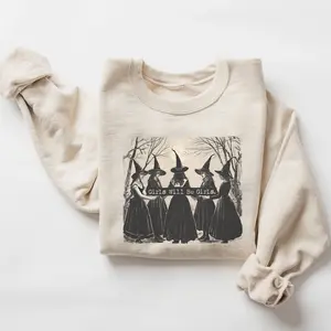 Girls Will Be Girls Witchy Sweatshirt – Vintage Halloween Witches Crewneck