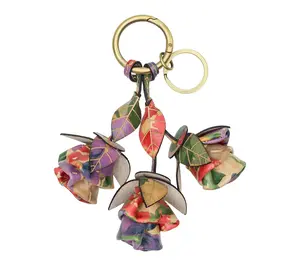 Patricia Nash Three Rose Bag Charm - French Hydrangeas