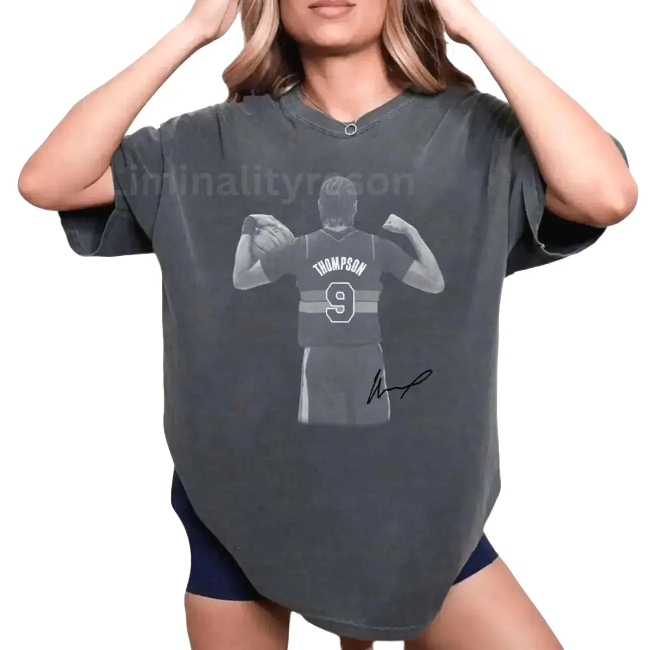 Retro Ausar Thompson T-Shirt Faded Black Unisex Cotton Tee, Basketball Graphic Design, Cotton