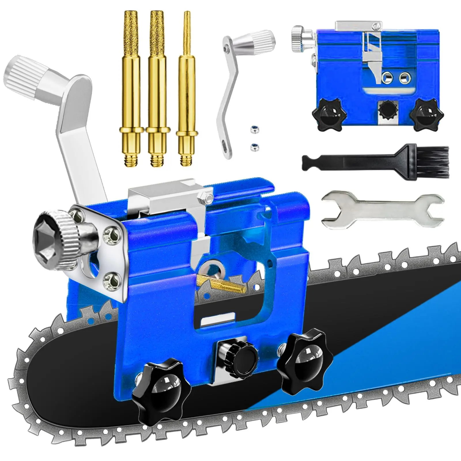 Blue-gold accessories