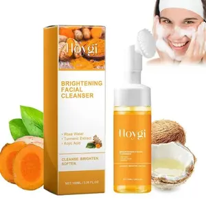 Turmeric Face Wash 2-in-1 Set Gentle Hydrating Facial Cleanser for Oily & Sensitive Skin with Moisturizing & Comfort Benefits
